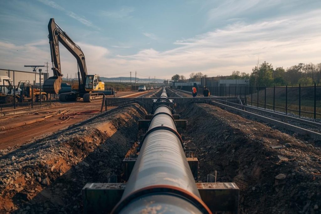 Ultrasonic thickness testing on pipeline