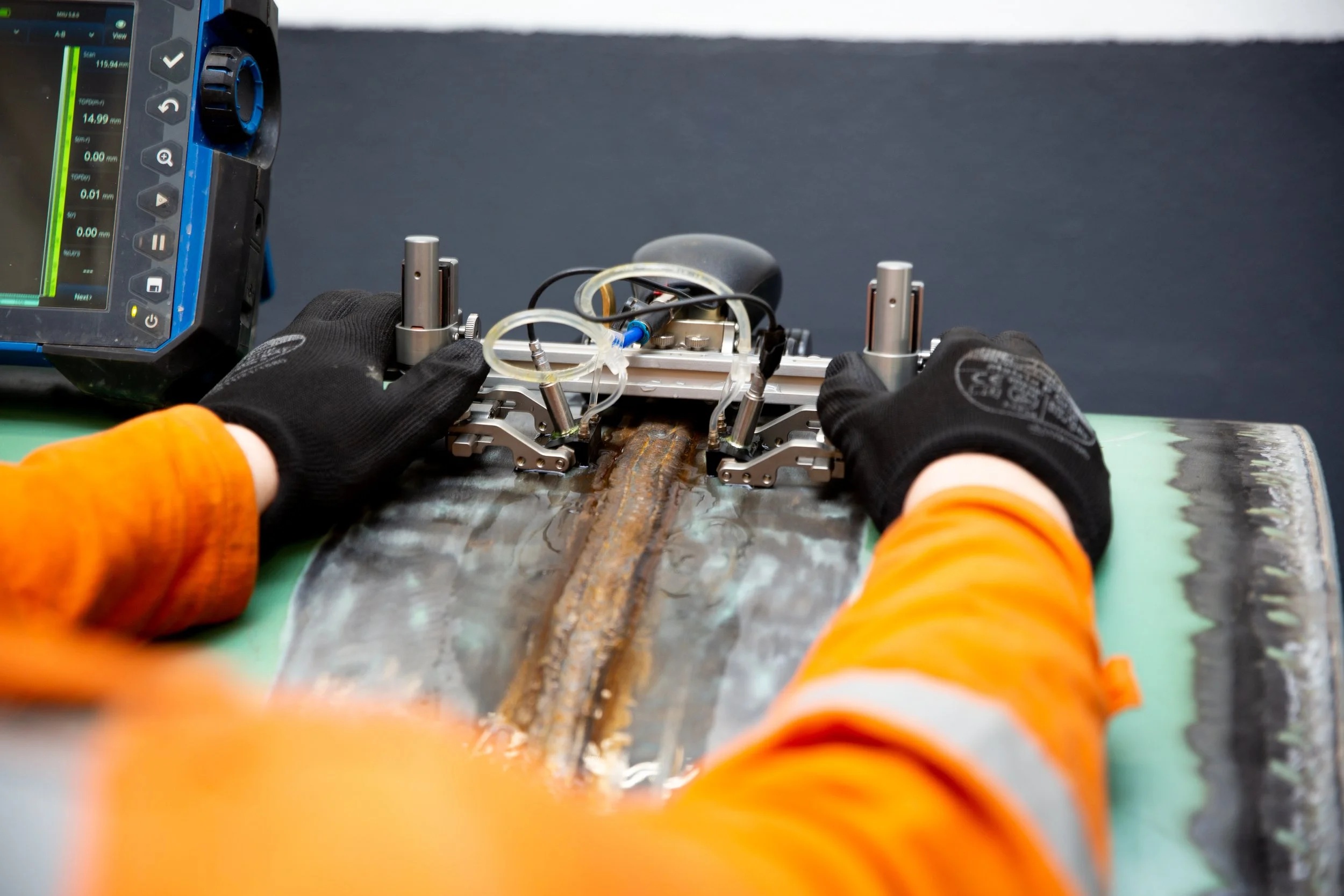 Time of Flight Diffraction (TOFD) ultrasonic weld inspection